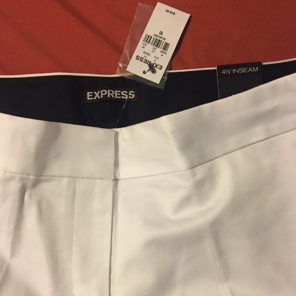 Express White Shorts